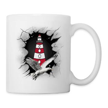 Seagull Lighthouse Maritime Lighthouses Seagulls - Mug - white - Right