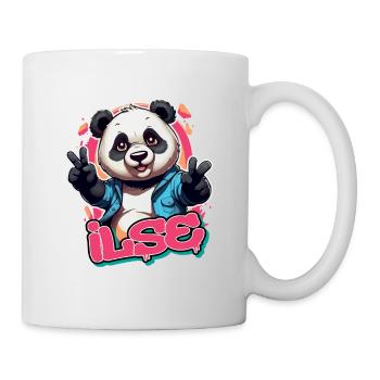 ILSE - Schöner Mädchen Name mit coolem Panda - Tasse - Weiß - Rechts