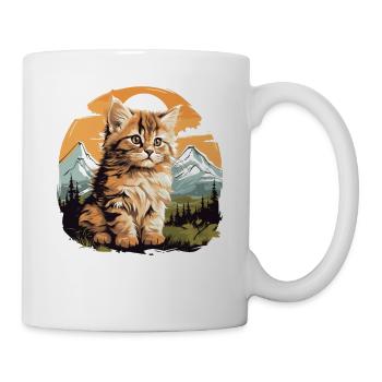 Siberian Cat Sibirische Katze - Tasse - Weiß - Rechts