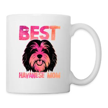 Meilleur propriétaire de chien havanais maman Havaneser - Mug blanc - blanc - Droite