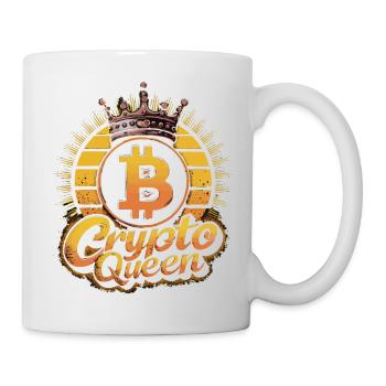 Crypto Queen Cryptocurrency CryptoFashion - Mug - white - Right