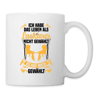 Peintre de véhicules La vie d’un peintre automobile - Mug blanc - blanc - Droite