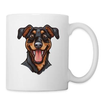Beauceron Berger de Beauce Bas Rouge Cartoon - Mug - white - Right