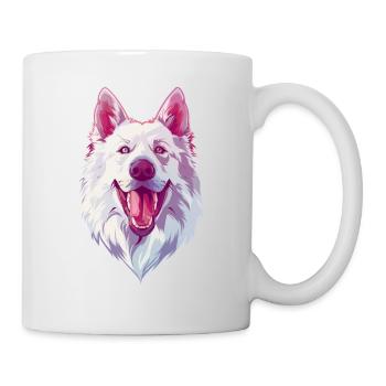 Berger Blanc Suisse | Berger blanc | Caricature - Mug blanc - blanc - Droite