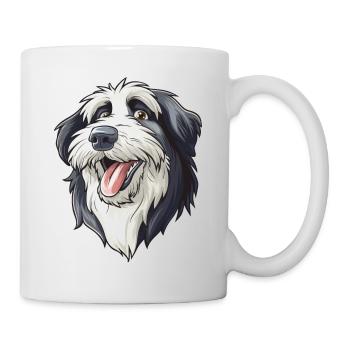 Bobtail | Le vieux chien de berger anglais | Caricature - Mug blanc - blanc - Droite
