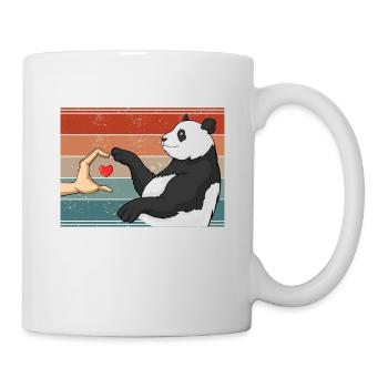 Retro Panda Bear Lover Friend Pandas - Mug - white - Right