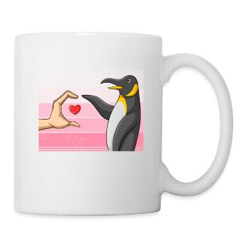 Pinguin Liebhaber Freund Pinguine - Tasse - Weiß - Rechts