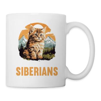 Siberian Cat Sibirische Katze - Mug - white - Right