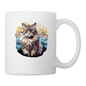 Chat Sibérien Sibirische Katze - Mug blanc - blanc - Droite