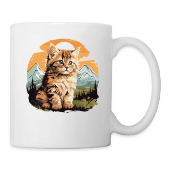 Chat Sibérien Sibirische Katze - Mug blanc - blanc - Droite