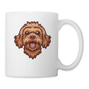 Cavapoo Cavoodle | Illustration de dessin animé - Mug blanc - blanc - Droite