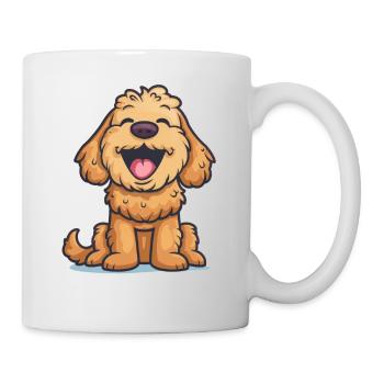 Cockapoo | Cartoon Artwork - Tasse - Weiß - Rechts