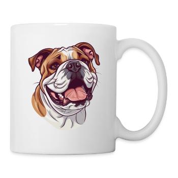 Continental Bulldog | Conti Cartoon Artwork - Mug - white - Right