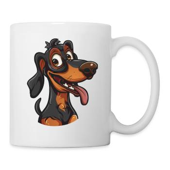 Dachshund | Dachshund | Cartoon Artwork - Mug - white - Right