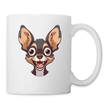 Chihuahua | Cartoon Artwork - Tasse - Weiß - Rechts
