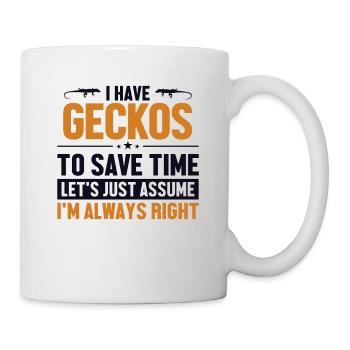 Propriétaire de Gecko Supposons que j’ai raison Gekkota - Mug blanc - blanc - Droite