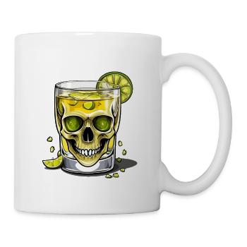Iconic Mexico Drink Tequila Skull Design - Mug blanc - blanc - Droite