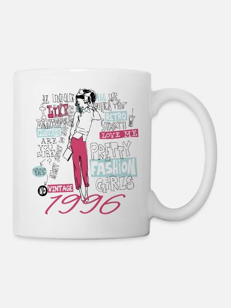 Jahrgang 1996 Tochter 1996 Geburtstagsgeschenk 1996 - Tasse - Weiß