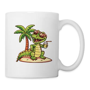 Alligator Island Summer Palm - Mug - white - Right