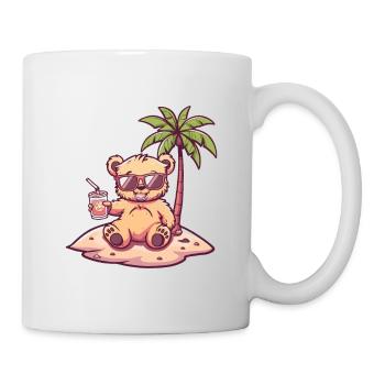 Palmier d’été de l’île aux Ours - Mug blanc - blanc - Droite