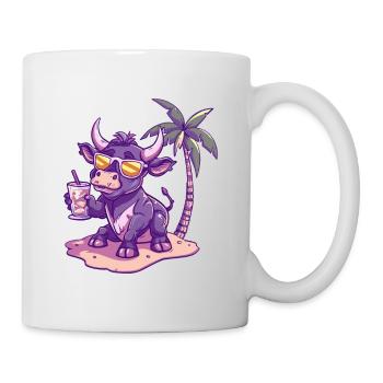 Palmier d’été de l’île du Taurus - Mug blanc - blanc - Droite