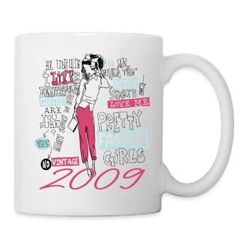 Vintage 2009 Birthday Gift 2009 Girl 2009 - Mug - white - Right