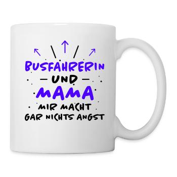 Busfahrerin Spruch Lustiges Busfahrerin Geschenk - Tasse - Weiß - Rechts