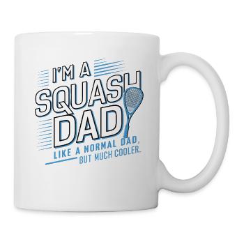 Ich bin ein Squash-Papa, nur viel cooler, Opa - Tasse - Weiß - Rechts