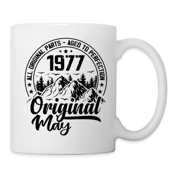 1977 mai Original : 47 Ans cadeau Anniversaire - Mug blanc - blanc - Droite