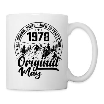 1978 May Original: 46 Years Anniversary Gift - Mug - white - Right