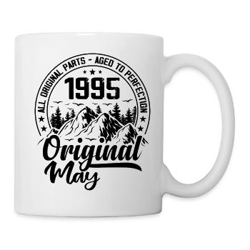 1995 May Original: 29 Years Anniversary Gift - Mug - white - Right
