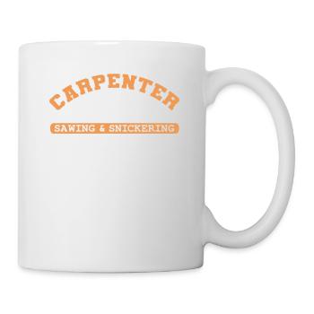 charpentier, charpentier, menuisier, charpentier, - Mug blanc - blanc - Droite