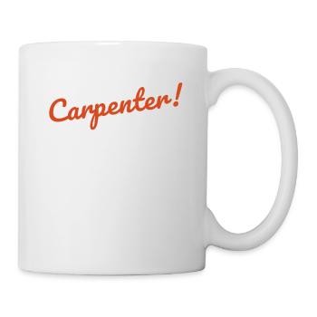 charpentier, charpentier, menuisier, charpentier, - Mug blanc - blanc - Droite