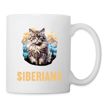 Siberian Cat Sibirische Katze - Mug - white - Right