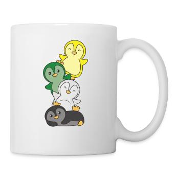Drapeau scoliosexuel fierté LGBTQ pingouin mignon - Mug blanc - blanc - Droite