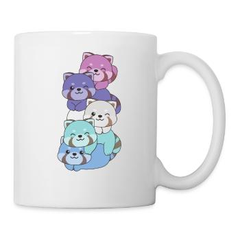 Spectrasexual Flag Pride LGBTQ Mignon Panda roux - Mug blanc - blanc - Droite