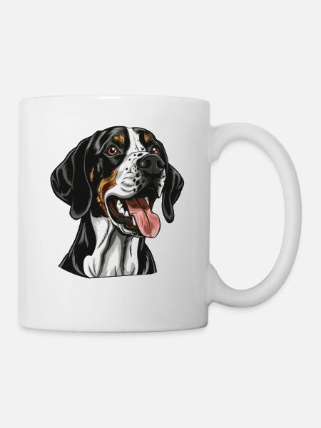 English Pointer | Cartoon Artwork - Tasse - Weiß