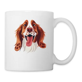 English Setter only on white --- | Cartoon Artwork - Mug - white - Right