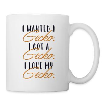 Gecko Love Lézard à crête Gekkota Gecko Expert - Mug blanc - blanc - Droite