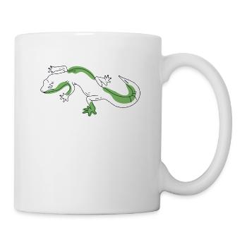 Lineart Gekkota Schopfeidechse Gecko Experte - Tasse - Weiß - Rechts
