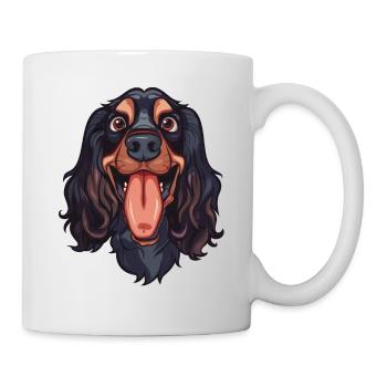 Field Spaniel | Cartoon Artwork - Tasse - Weiß - Rechts
