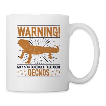 peut parler spontanément de Geckos Lézard - Mug blanc - blanc - Droite