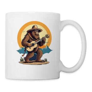 Bigfoot Mexikanischer Mariachi Gitarrenspaß - Tasse - Weiß - Rechts