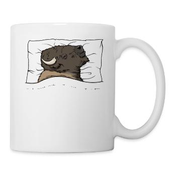 Chemise de nuit officielle Bison Pyjamas - Mug blanc - blanc - Droite