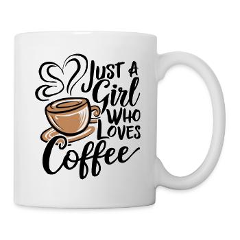 Just A Girl Who Loves Coffee Coffee Lover - Mug - white - Right