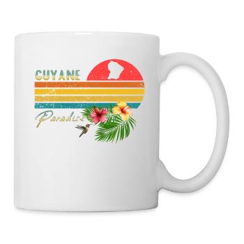 Guyana Paradise Vintage Männer Frauen - Tasse - Weiß - Rechts