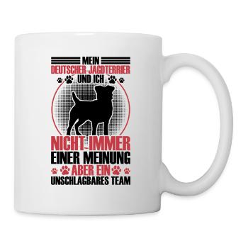 Jagdterrier ist unschlagbar Deutscher Jagdterrier - Tasse - Weiß - Rechts