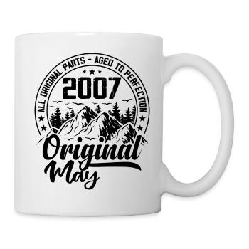 2007 Mai Original: Geschenk zum 17-jährigen Jubiläum - Tasse - Weiß - Rechts