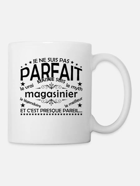 Magasinier cadeau Magasinier le vrai Magasinier - Mug blanc - blanc