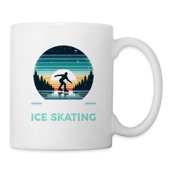 Mountain Ice Skating Snow Winter Ice Skater - Mug - white - Right